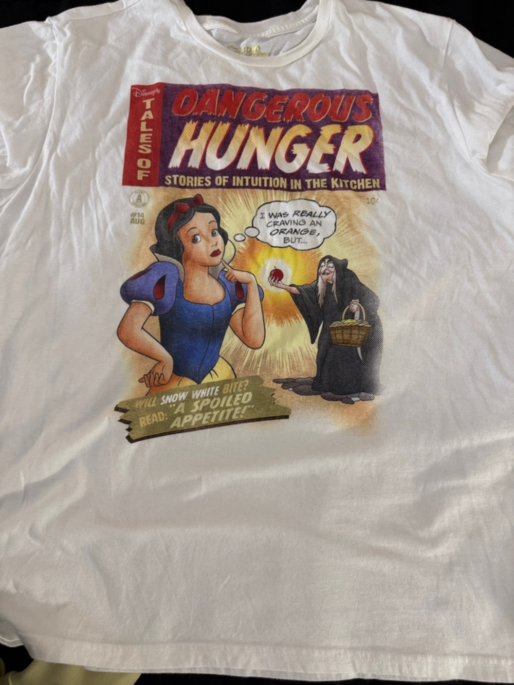 Disney White Snow White 'Dangerous Hunger' Graphic Tee